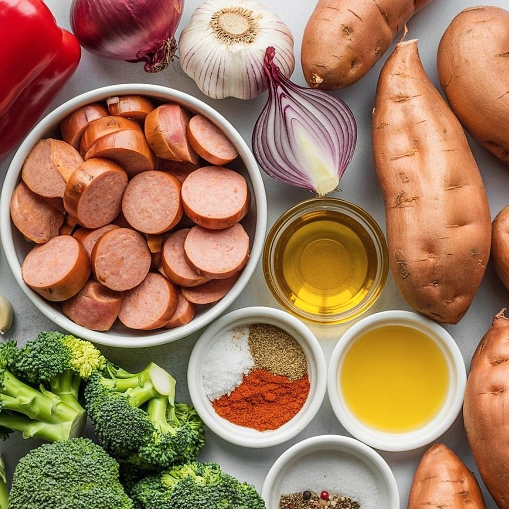 Sheet Pan Sausage Vegetables 9 Ingredients You'll Need
