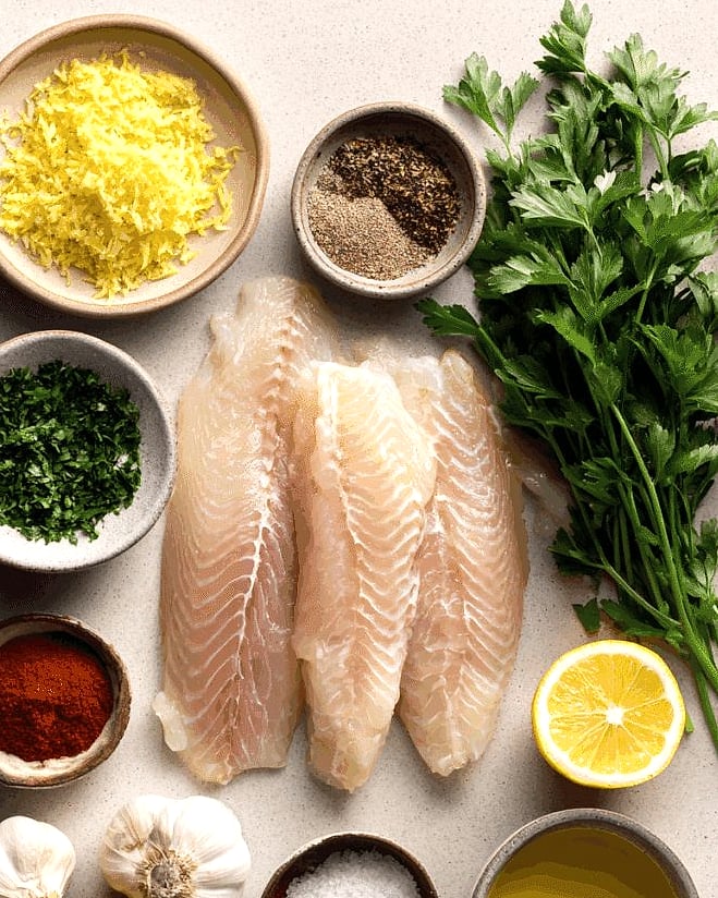 Low-Calorie Garlic Tilapia 9 Ingredients You'll Need