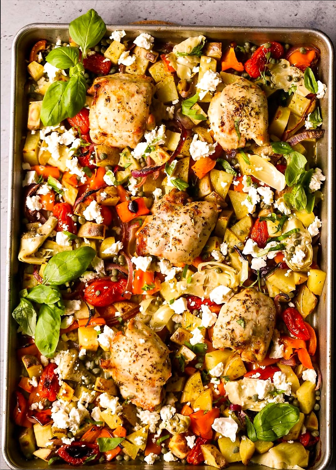 Sheet Pan Greek Chicken 9 Ingredients You'll Need
