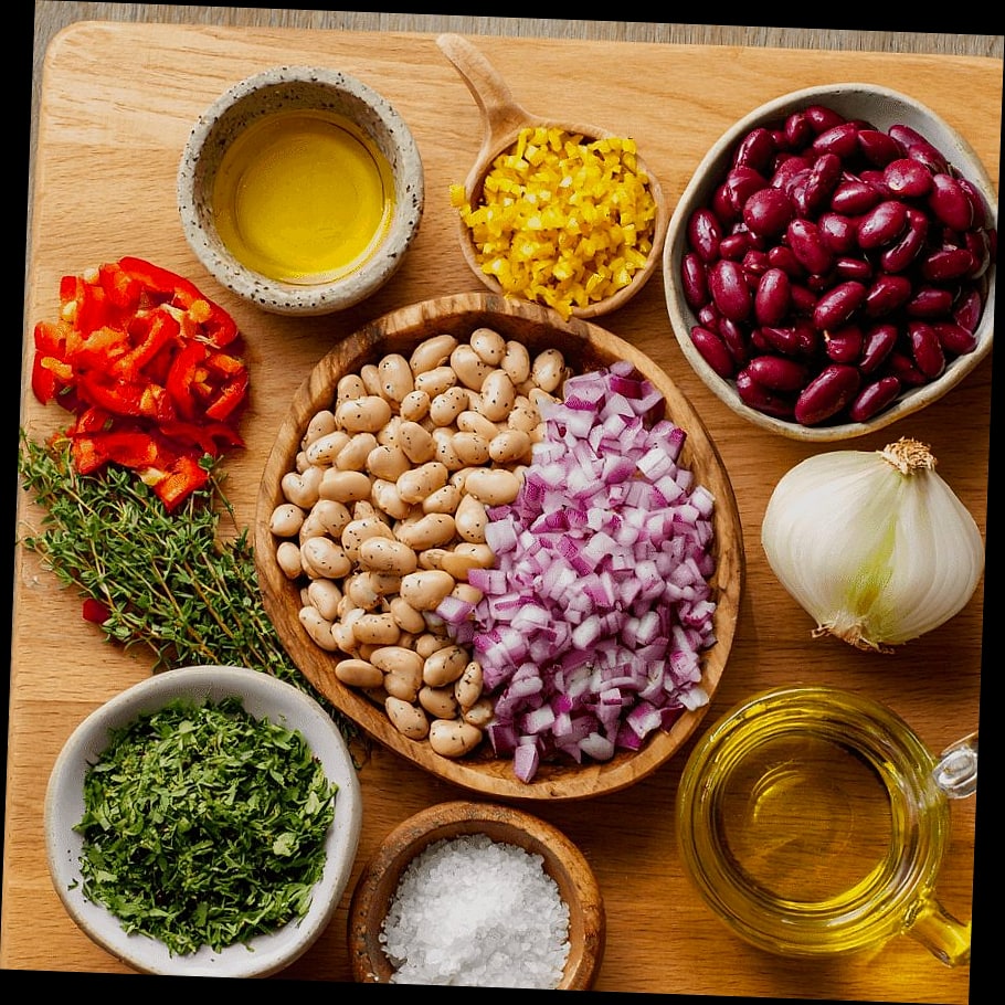Dense Bean Greek Salad 9 Ingredients You'll Need