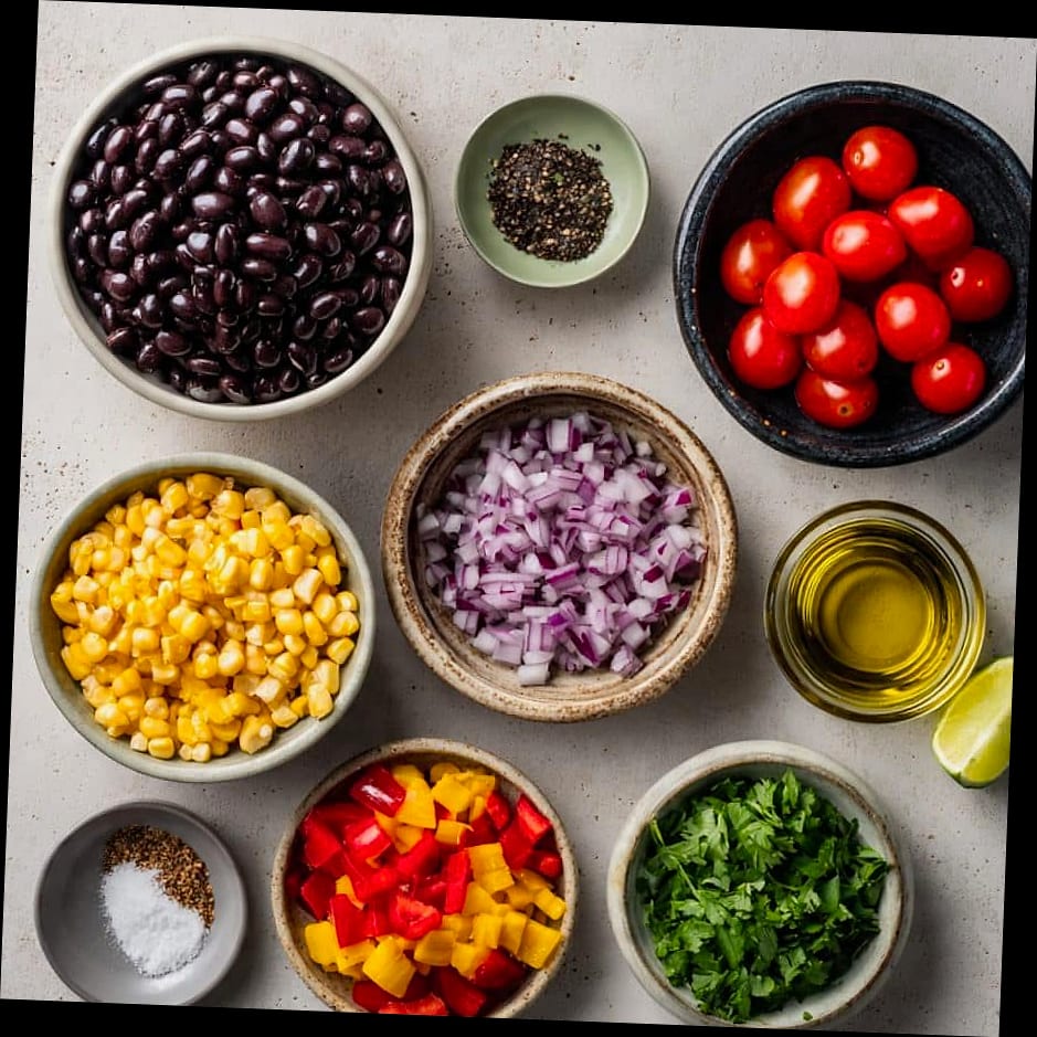 Dense Bean Southwest Salad 9 Ingredients You'll Need
