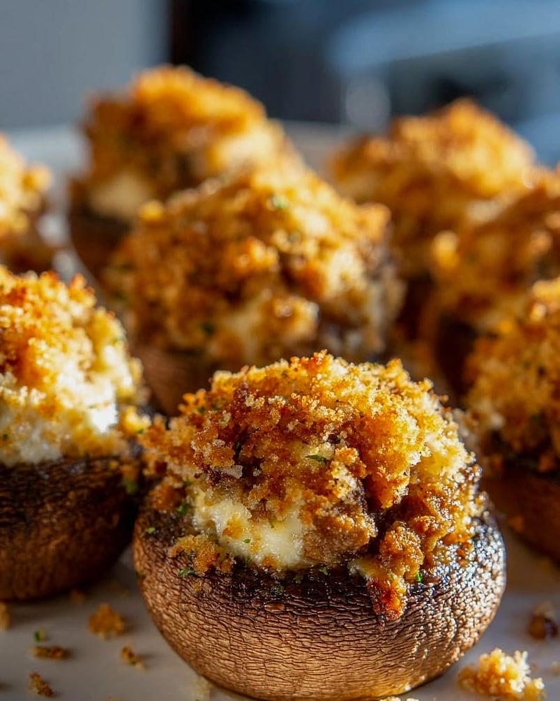 Low-Calorie Stuffed Mushrooms