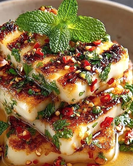 Mediterranean Grilled Halloumi