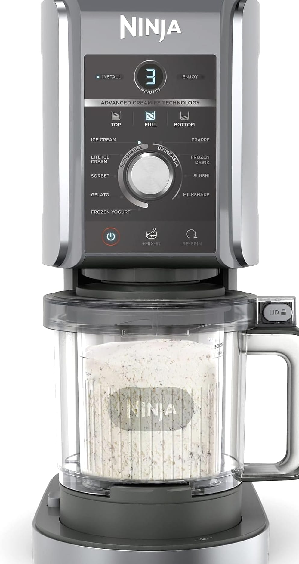 Ninja Creami Cookies and Cream 11 Storage and Reheating