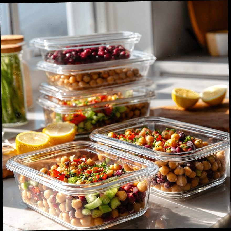 Dense Bean Greek Salad 11 Storage and Reheating