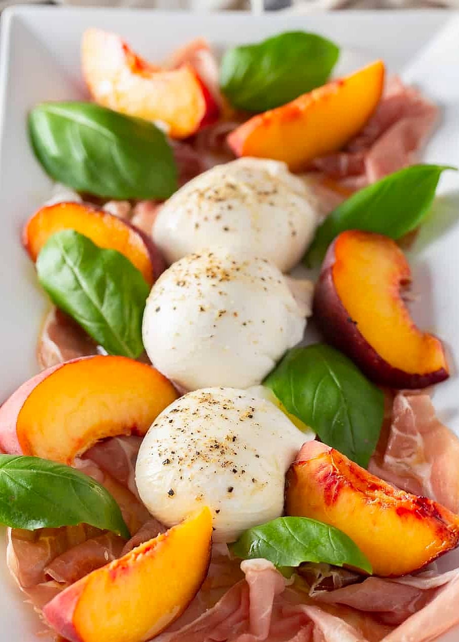 Summer Peach Burrata Salad 13 Summer Peach Burrata Salad