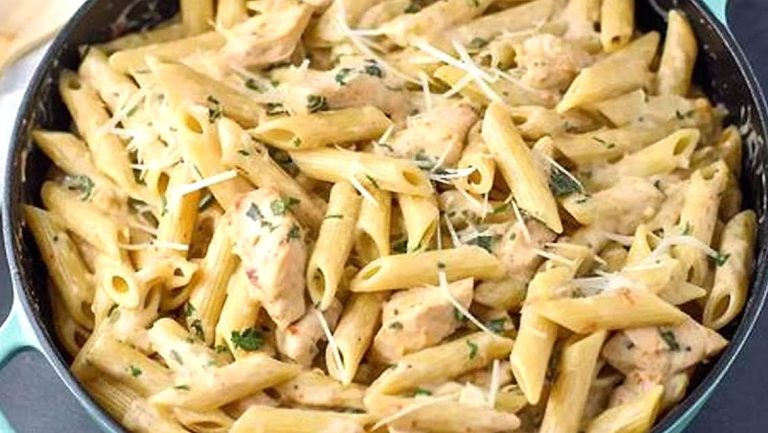 Creamy Pepper Jack Cajun Chicken and Sausage Pasta