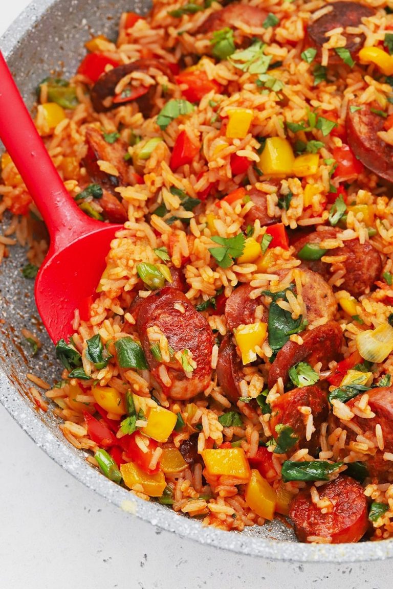 One Pan Cajun Honey Butter Sausage Rice 49 One Pan Cajun Honey Butter Sausage Rice