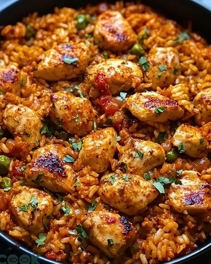 Smoky Chipotle BBQ Chicken and Rice Skillet