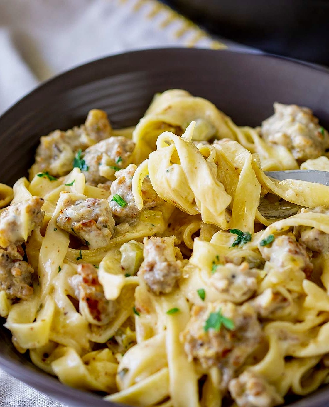 Bold Creamy Garlic Butter Cajun Parmesan Sausage Pasta