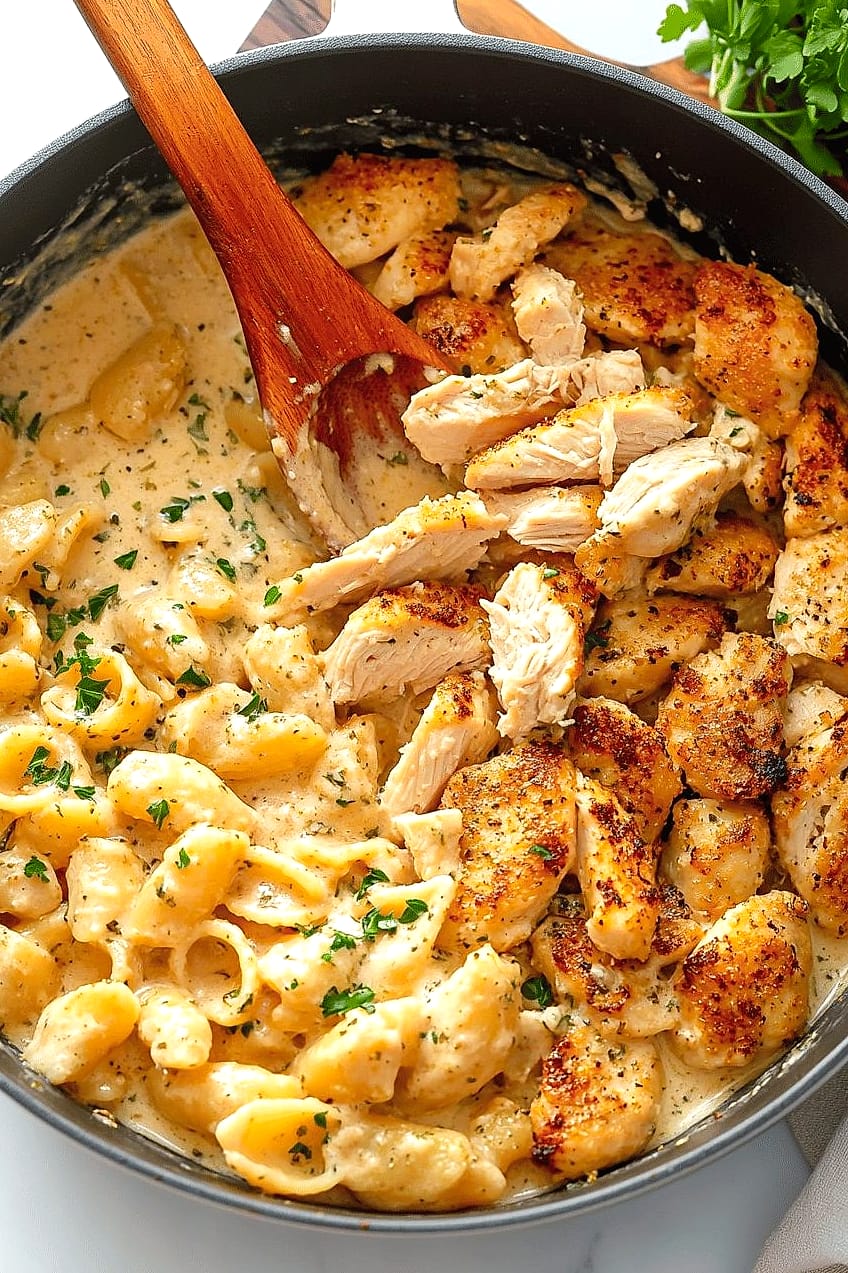 Creamy Cajun Garlic Butter Chicken Pasta