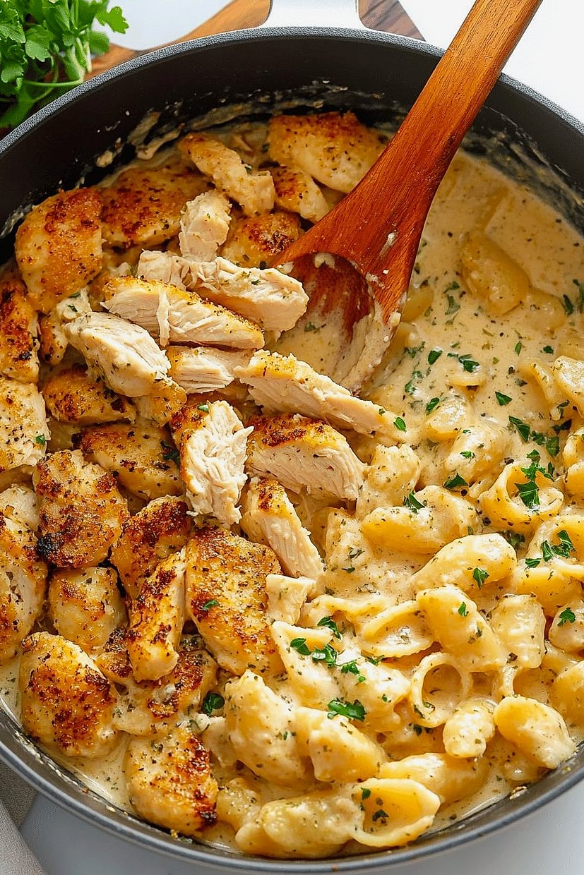Creamy Pepper Jack Cajun Chicken and Sausage Pasta