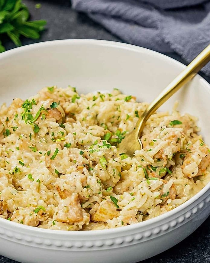 Creamy Pepper Jack Chicken Rice