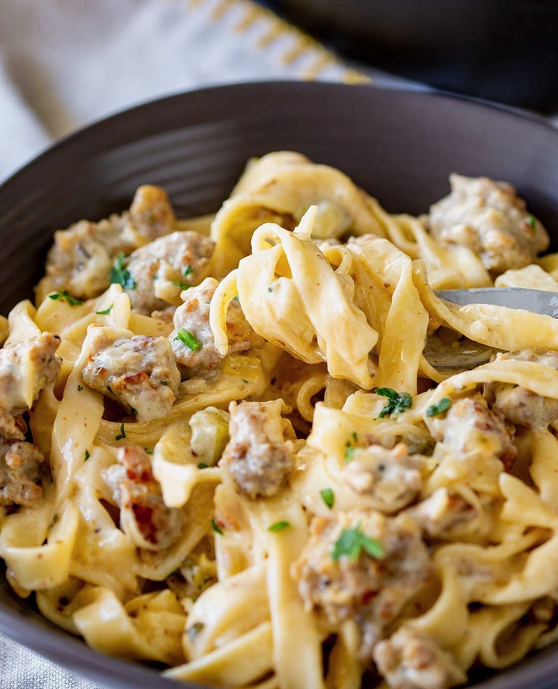 Creamy Sweet Chili Honey Garlic Sausage Pasta