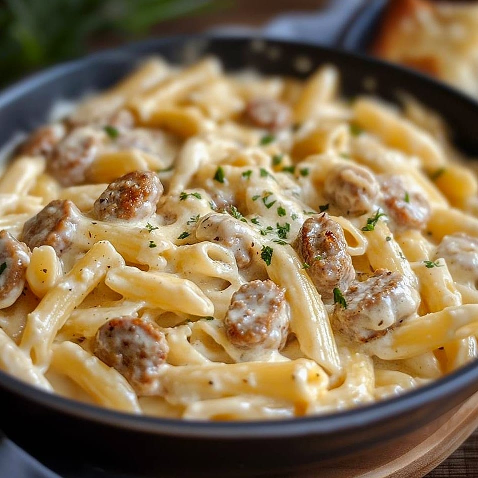 Creamy Pepper Jack Sausage Alfredo 9 Ingredients You'll Need