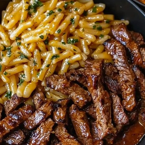 Smoky BBQ Ranch Steak Pasta Skillet 9 Ingredients You'll Need