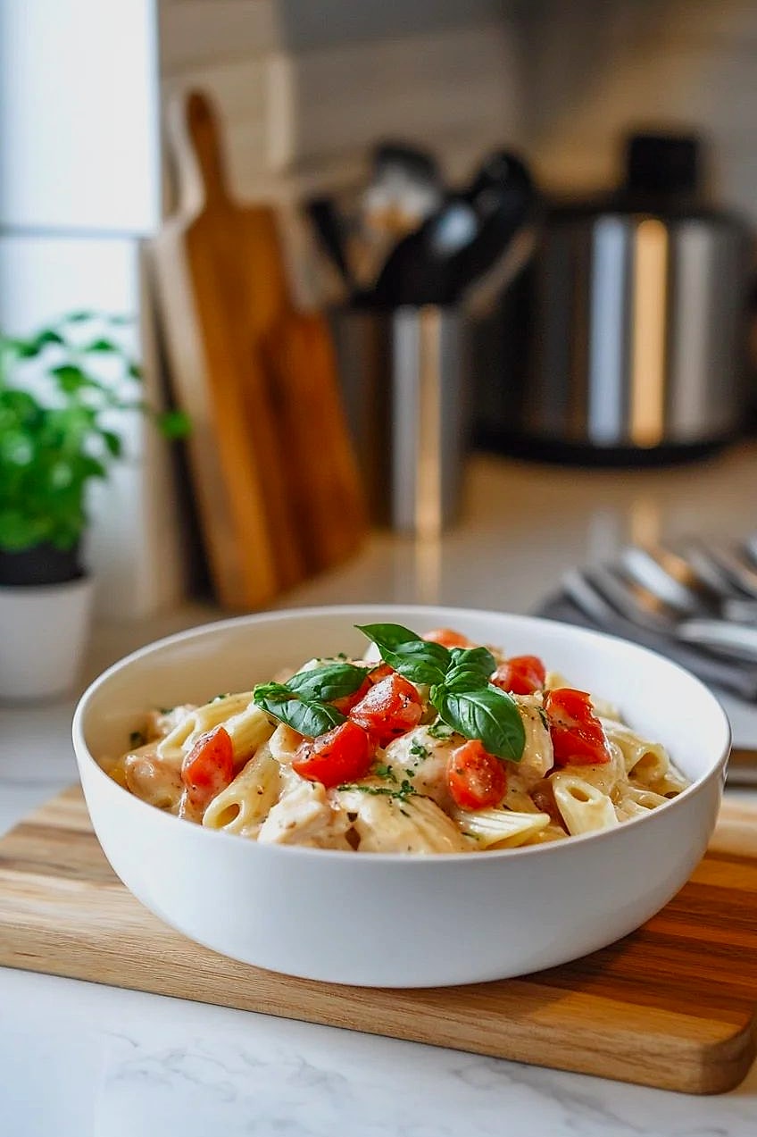 Creamy Bold Buffalo Parmesan Chicken Penne 9 Ingredients You'll Need