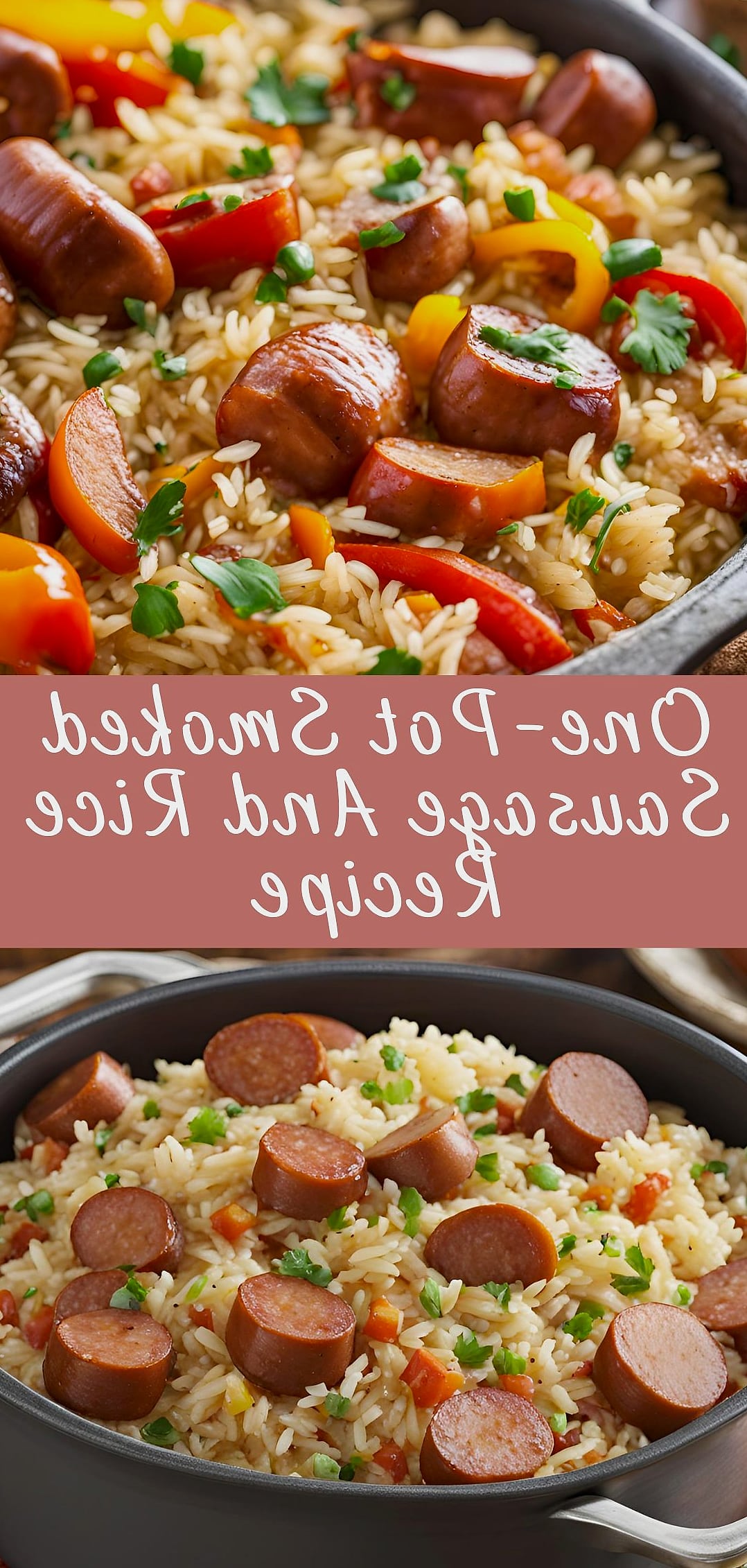One Pan Smoky BBQ Sausage Rice