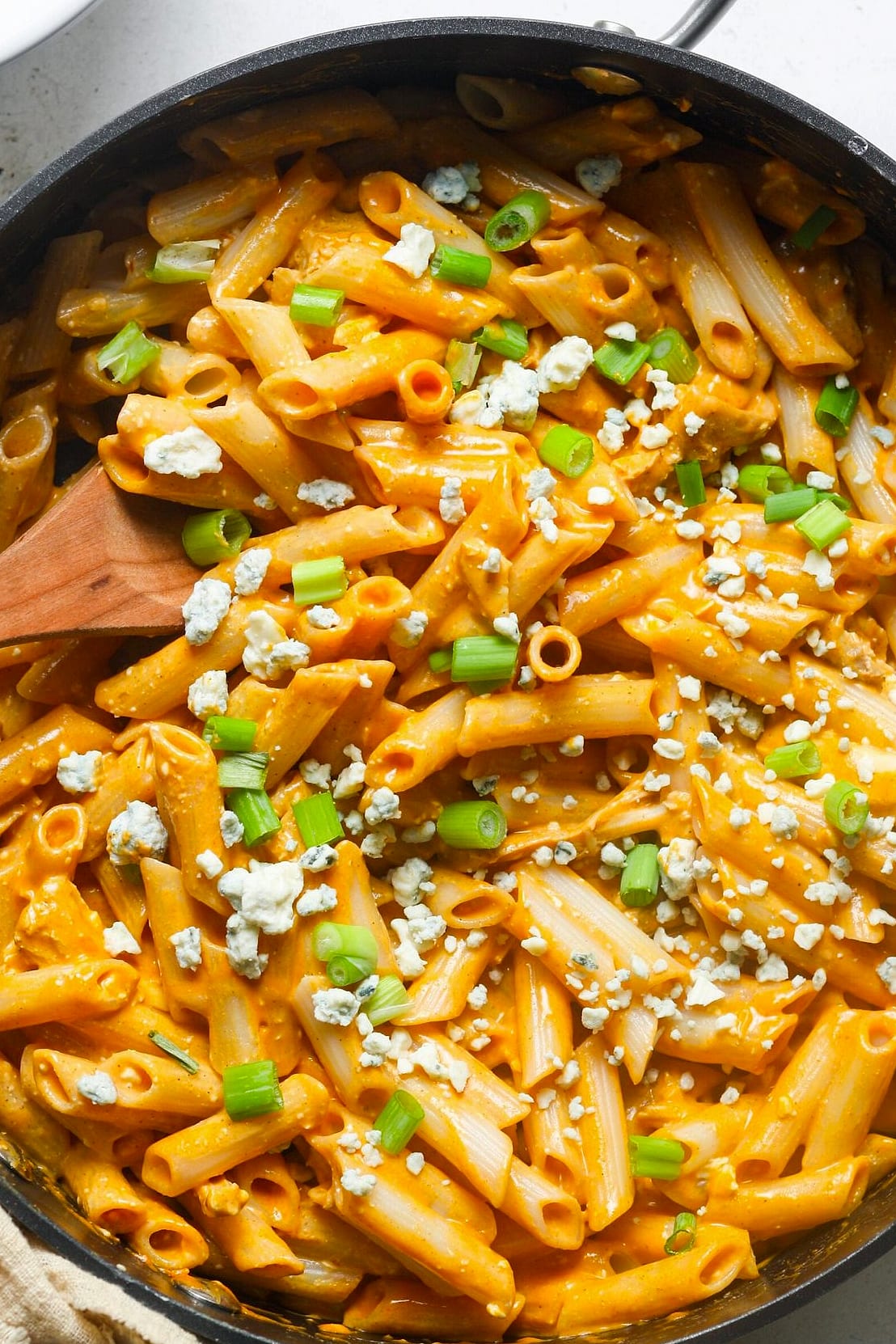 One Pan Buffalo Ranch Chicken Sausage Pasta