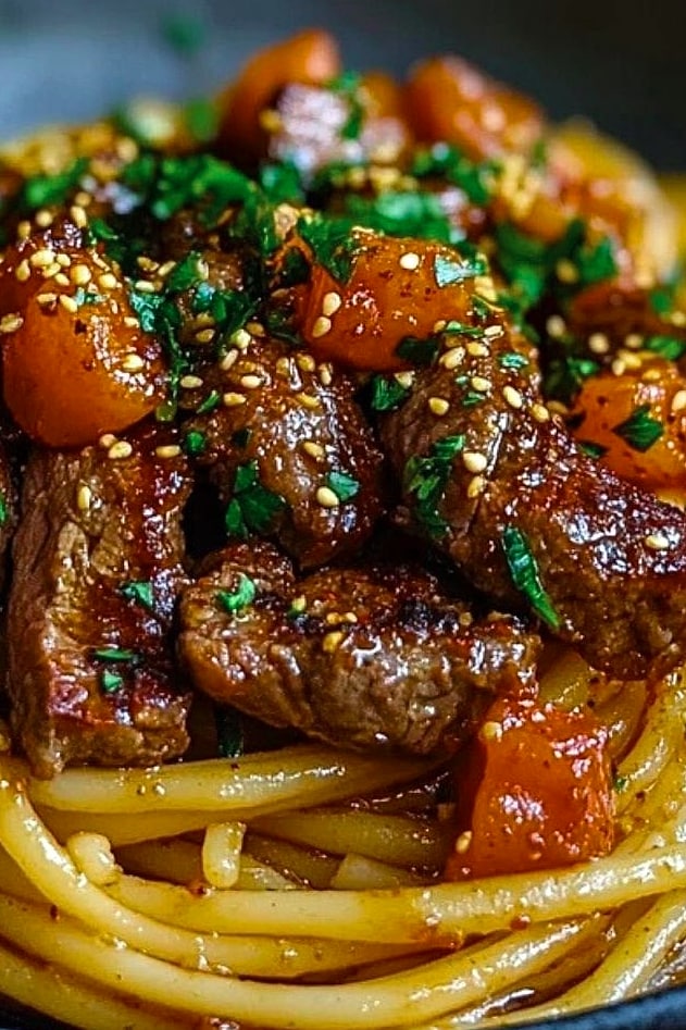 One Pot Sweet Smoky Honey Garlic Steak Pasta 13 One Pot Sweet Smoky Honey Garlic Steak Pasta