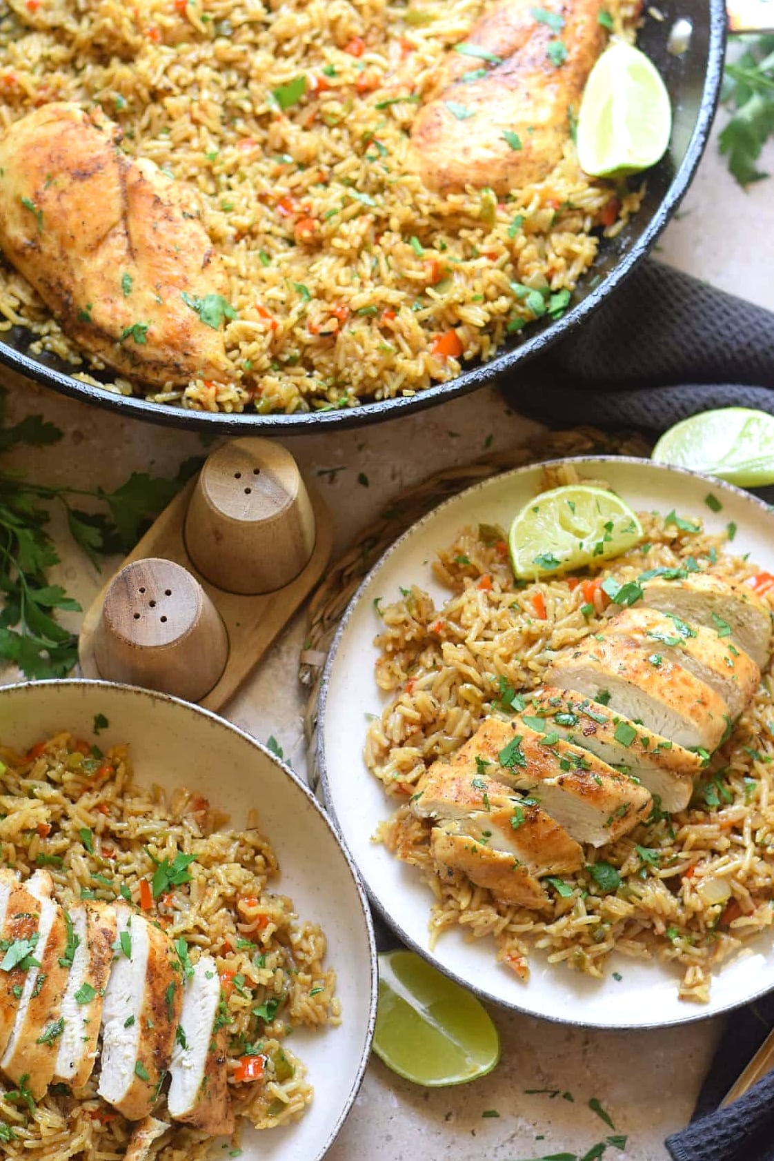 One Pot Cajun Garlic Butter Chicken Rice