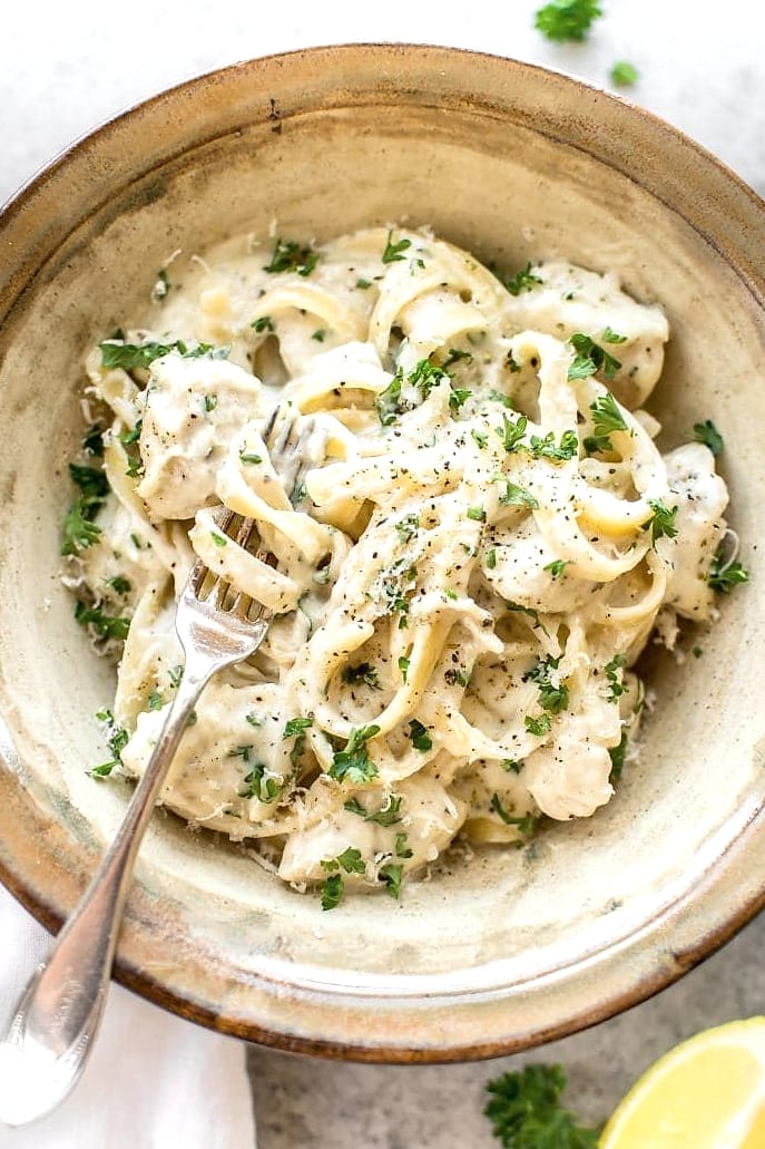 One Pot Creamy Cajun Chicken Alfredo