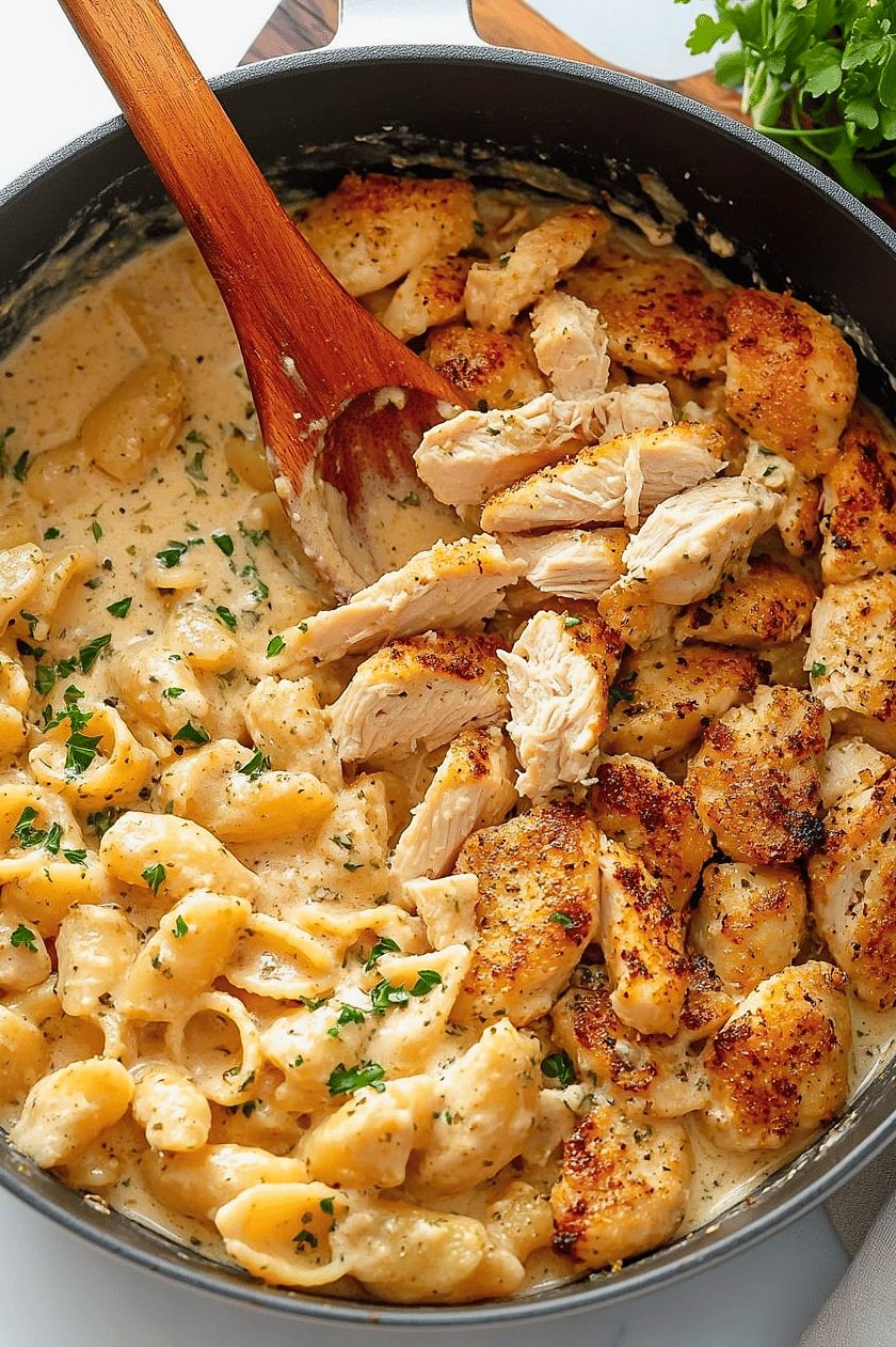 One Pot Creamy Cajun Chicken and Cheddar Pasta 13 One Pot Creamy Cajun Chicken and Cheddar Pasta
