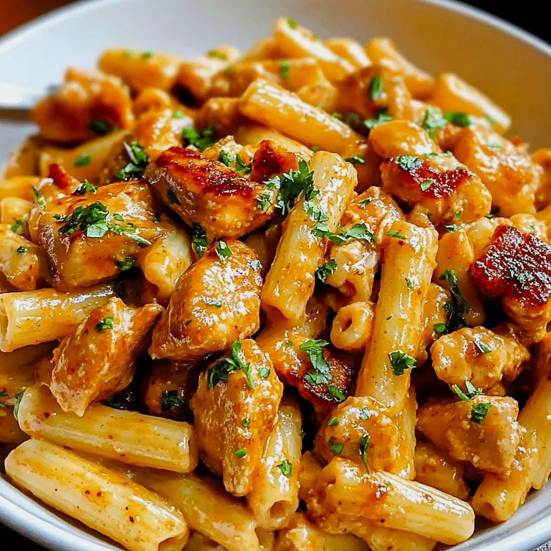 Smoky BBQ Chicken Cheddar Pasta Bake